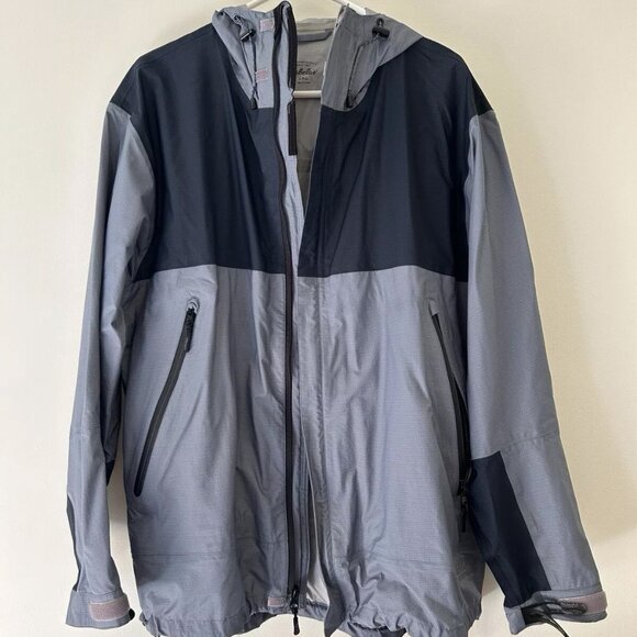 Cabela's Outdoor Gear Men's Size L Blue Packable Mesh Lined Windbreaker Jacket - Picture 1 of 6